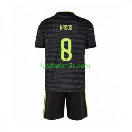 Fußballtrikots Real Madrid Toni Kroos 8 Kinder Ausweich Trikotsatz 2022-2023